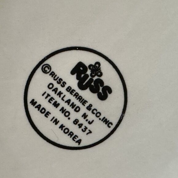 Russ Berrie &Co. Get Well Soon Mug Cup Cartoon #8427 Beach/Hammock/PalmTrees VTG - Picture 8 of 9